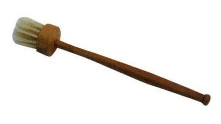 Πινέλα βαφής με φυσικό λευκασμένο ξύλο με κιμωλία για διακοσμητές
