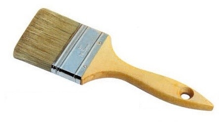 Πινέλο 4" White Bristle House με Λακαρισμένη Ξύλινη λαβή