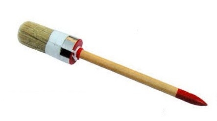 Στρογγυλά πινέλα με κιμωλία Λευκή τρίχα 20mm