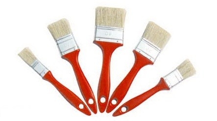 ODM China White Bristle 2 ιντσών βούρτσα βαφής χύμα με πλαστική λαβή